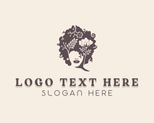 Floral Woman Hairdresser logo