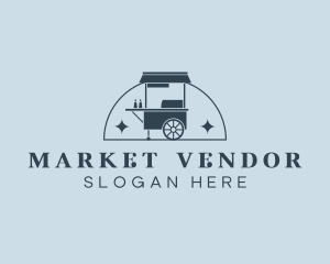 Food Cart Market logo design