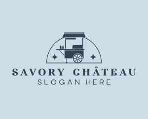 Food Cart Market logo design