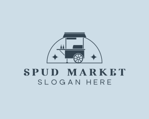 Food Cart Market logo design