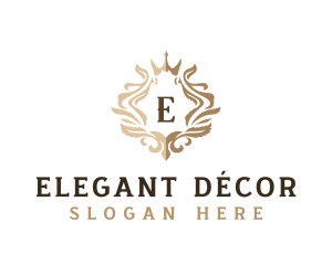 High End Decorative Crown logo design