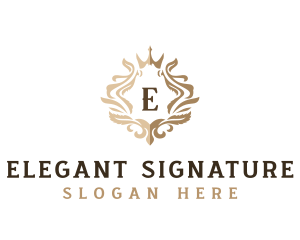 High End Decorative Crown logo design