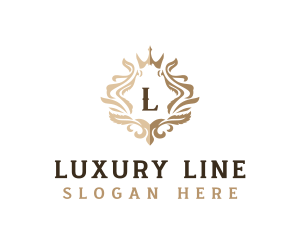 High End Decorative Crown logo design