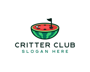 Watermelon Golf Sport logo design