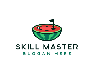 Watermelon Golf Sport logo design