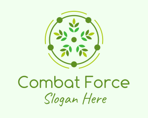 Decorative Flower Leaf logo