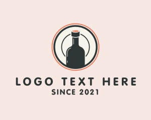 Wine Bottle Drink logo