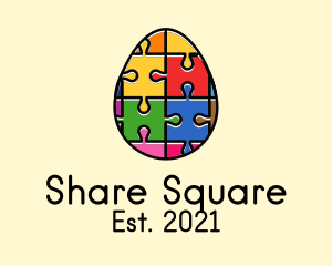 Jigsaw Puzzle Egg logo