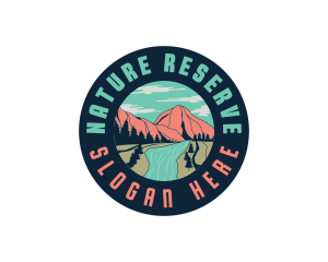 River Mountain Nature logo design