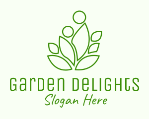 Botanical Leaf Garden logo design