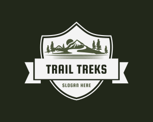 Mountain Hiking Adventure Logo