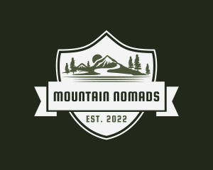 Mountain Hiking Adventure logo design