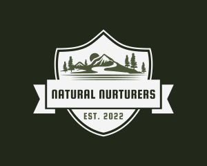 Mountain Hiking Adventure logo design