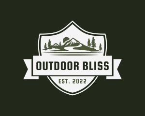 Mountain Hiking Adventure logo design