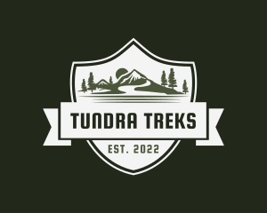 Mountain Hiking Adventure logo design