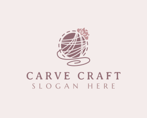 Craft Yarn Knitting logo design