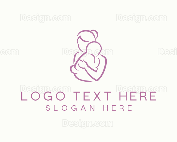 Mother Child Care Parenting Maternity Logo