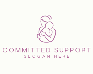 Mother Child Care Parenting Maternity logo design