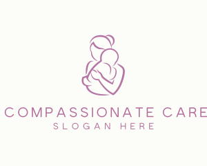 Mother Child Care Parenting Maternity logo design