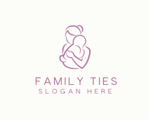 Mother Child Care Parenting Maternity logo design