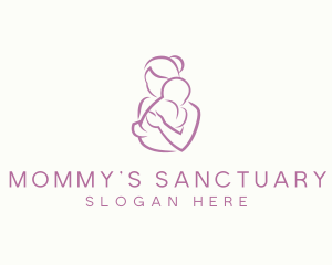 Mother Child Care Parenting Maternity logo design