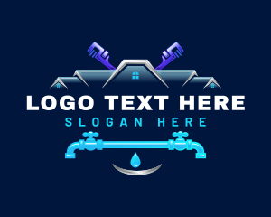 House Plumbing Faucet  Logo