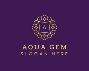 Golden Jewelry Gem logo design