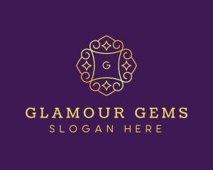 Golden Jewelry Gem logo design