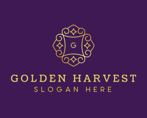 Golden Jewelry Gem logo design