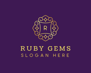 Golden Jewelry Gem logo design