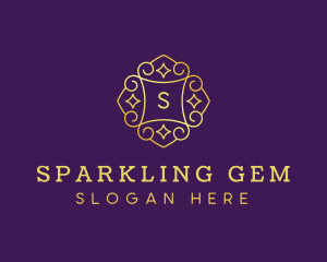 Golden Jewelry Gem logo design