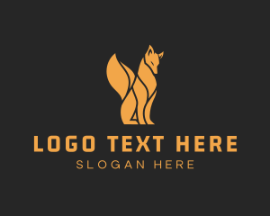 Elegant Wild Fox logo