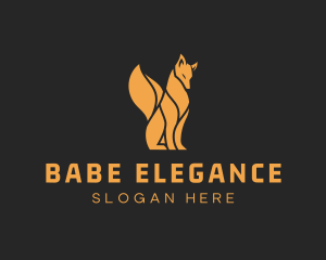 Elegant Wild Fox logo design