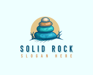 Stone Wellness Therapy logo design