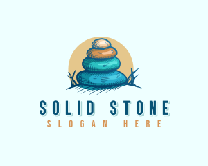 Stone Wellness Therapy logo design