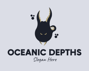 Ocean Octopus Tentacle logo design