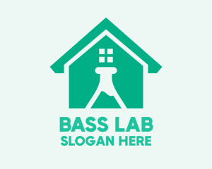 Science Laboratory House logo design