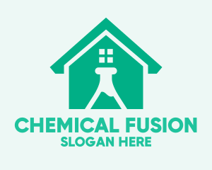 Science Laboratory House logo design