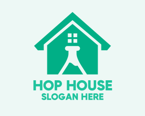 Science Laboratory House logo design