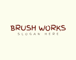 Brush Stroke Business logo design