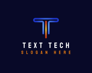 Creative Tech Thermometer Letter T logo design