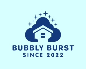 House Cleaning Bubbles logo design