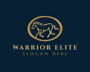 Stallion Mustang Horse Logo