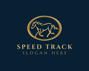 Stallion Mustang Horse logo