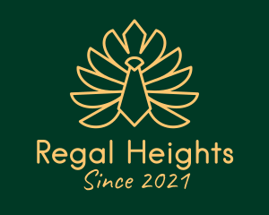 Regal Monoline Peacock logo design