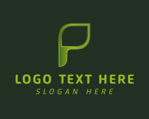 Eco Lifestyle Brand Letter P  logo