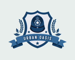 Police Officer Cap logo design