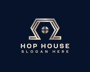 Hexagon House Builder logo design