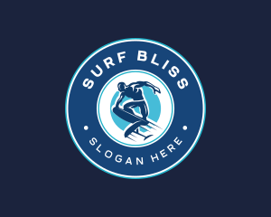 Surfer Foil Surfing logo