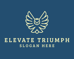 Soaring Royal Eagle logo design